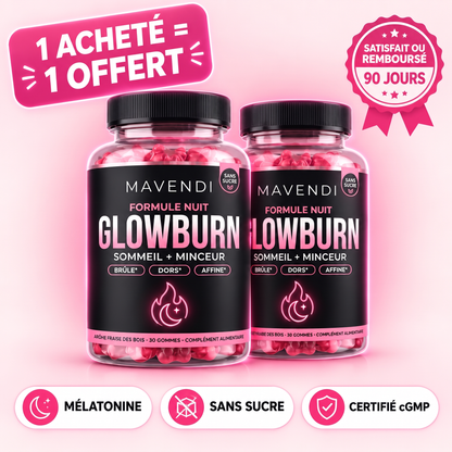 GlowBurn | Gummies brûle-graisses pour la nuit - Fraise des bois